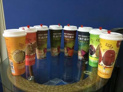 700ml Plastic Coffee Cups with Universal SGS Audits , 24 OZ Disposable Coffee Cups