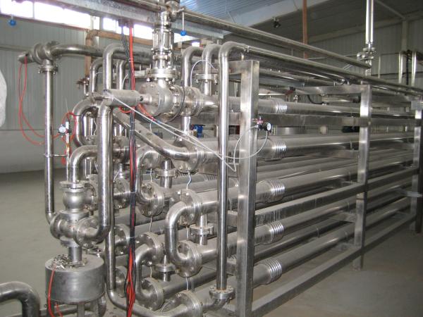 Highly Efficient Tubular Sterilization Equipment For Passion Fruit Pulp