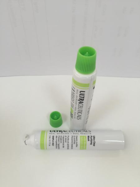 Tubo de dentífrico redondo laminado de alumínio hermético do selo da higiene com tampão do fez