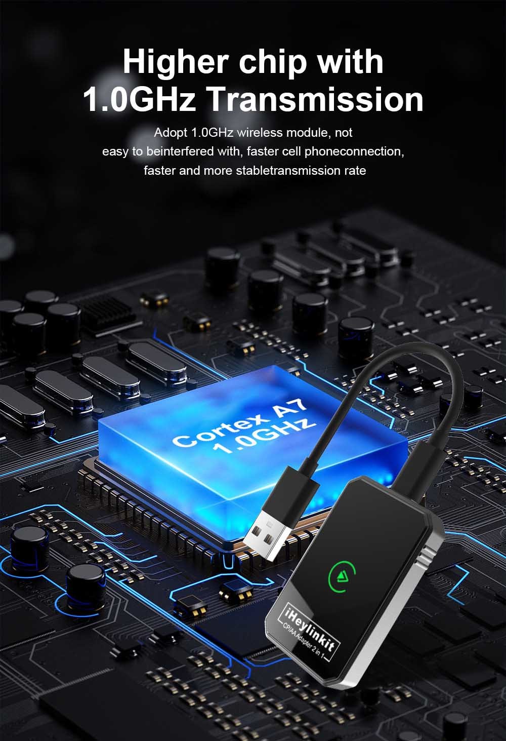 Carsmart Wireless Carplay Android Auto Car Adapter Dongle CE Certificated