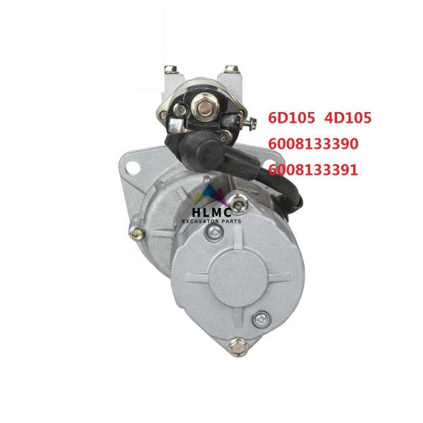 Komatsu Excavator Engine Starting Motor 600-813-3390 600-813-3391 For 6D105 4D105