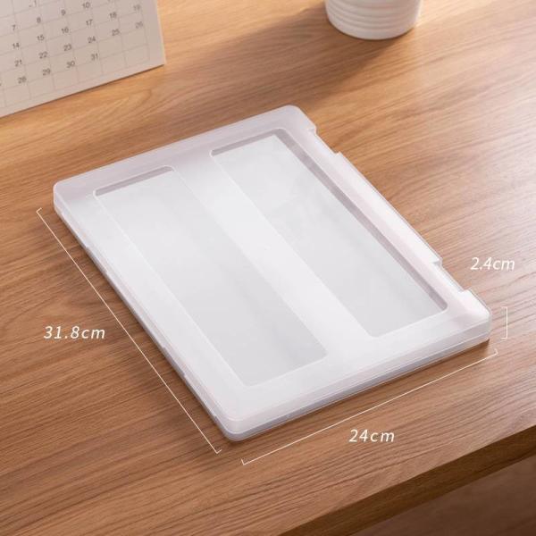 SGS Plastic A4 Clear Storage Boxes Waterproof With Handle Office Filing Boxes