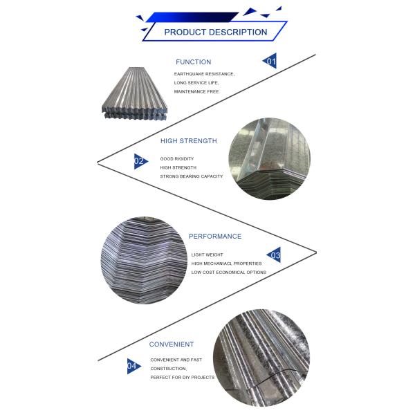 0.1-1mm Thickness Zinc Color Roofing Sheet for Regular Spangle Galvanized Corrugated Roofing Materials