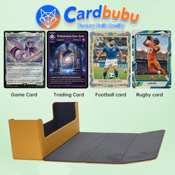 Collectors Mtg Deck Holder PU Table Game Tcg Card Storage Box