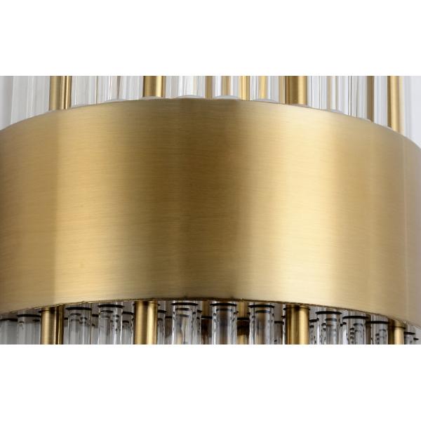 Облегченная лампа 50cm приведенная стены Кристл металла высоты диаметра 23cm