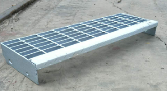 Safety Hot Dip Galvanized Steel Grated Metal Stair Treads