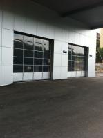 Épaisseur électrique de panneau du fonctionnement 40mm de portes en verre en aluminium de grande taille de garage