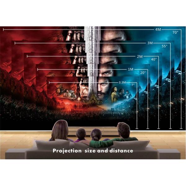 Portable HD DLP Projector Black Mini WIFI Projector / 1080p Smart Micro Projector