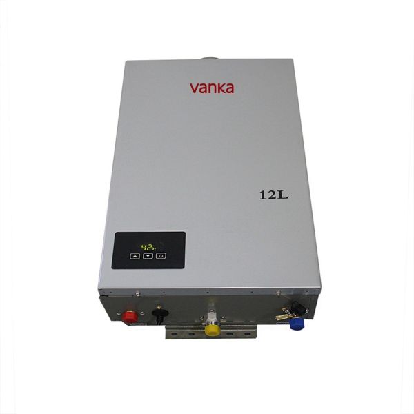 12L Indoor Digital Gas Water Heater Force Exhaust Quiet Operation Energy Saving On Demand Heating