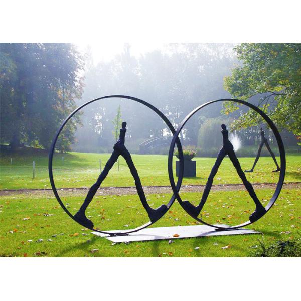 Западная диаграмма скульптуры пар стиля бронзы на открытом воздухе для оформлени