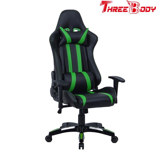 Commercial Seat Gaming Chair With Adjustable Neckrest And Lumbar Support
