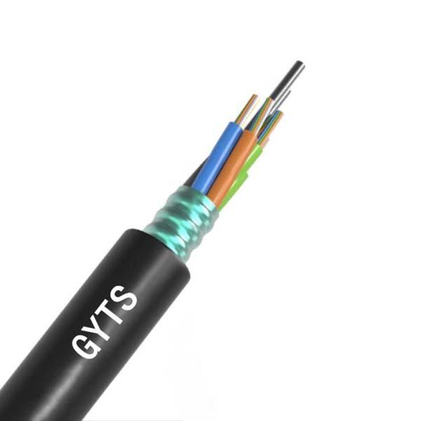 Outdoor Fiber Optic Cable Single Mode Gyts 4 Core Stranded Loose Tube
