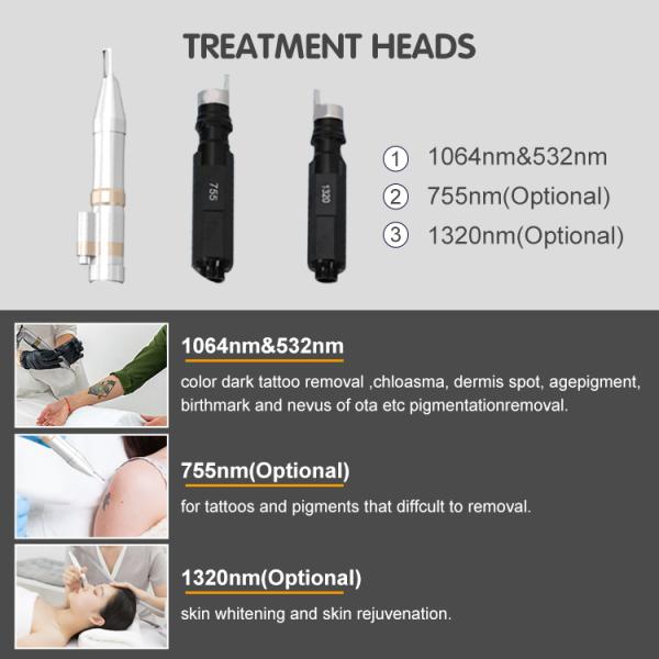 Picosecond 532nm 755nm 1064nm Pigmento máquina de eliminación de tatuajes láser para la venta en Pico