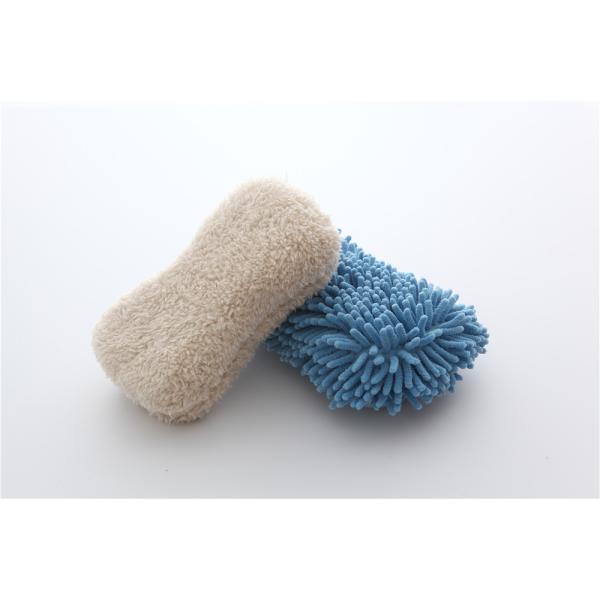 microfiber chenille/plush car cleaning, house cleaning sponge applicator pad