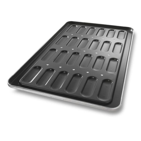 RK Bakeware China-52435 Стеклянный неприкасающийся 18 плесень Алюминиевый стальной горячий пес Бун-Пан