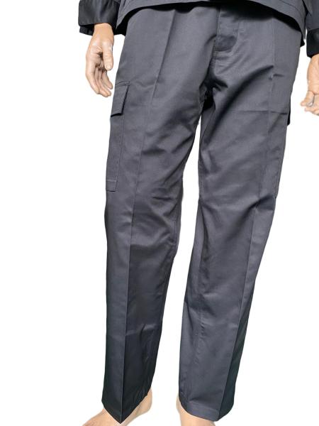 Black Ceremonial Uniform Set Casual Comfortable Top With Pants 45 Wool 55 Polyester Material