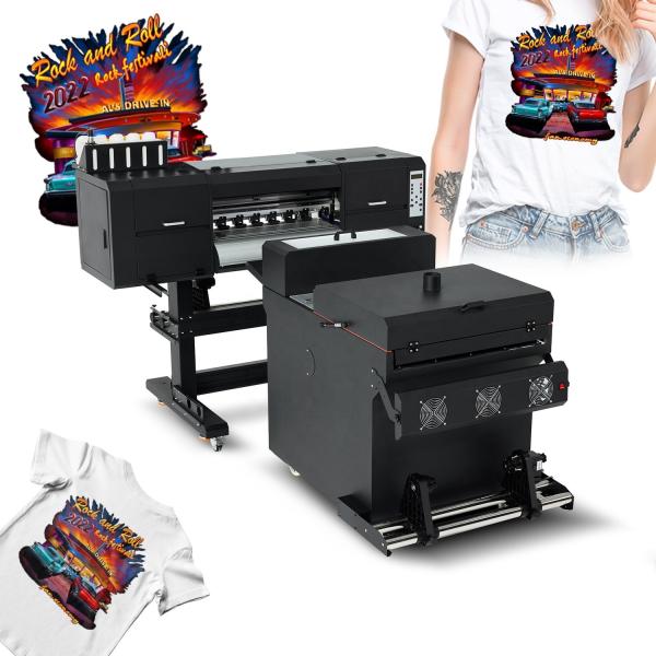 Dtf Transfer Printing Machine 2-Head I3200 Digital Inkjet Printer With 60cm Print Dimension