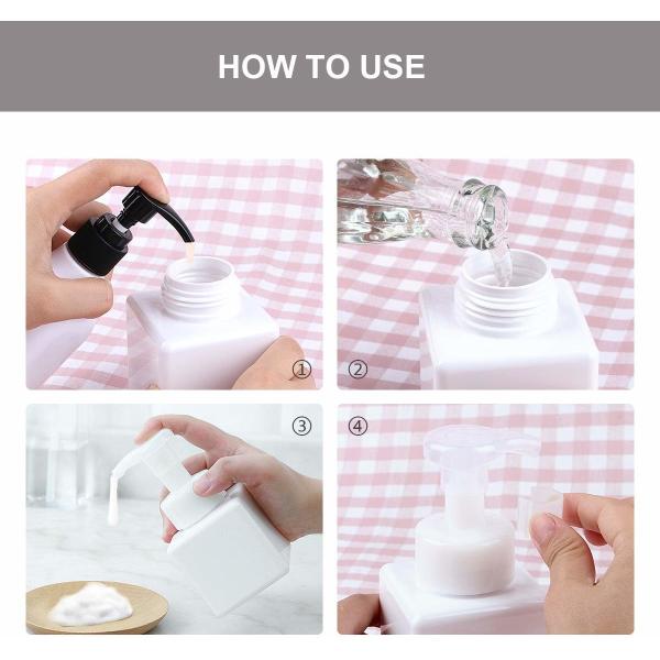 Bouteille légère de distributeur de pompe de mousse pour des couleurs de variété de gel de douche de shampooing