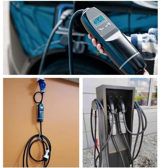 Nível 2 16A 32A Carregador de veículos elétricos portátil Casa cabo de estação de carregamento de veículos elétricos