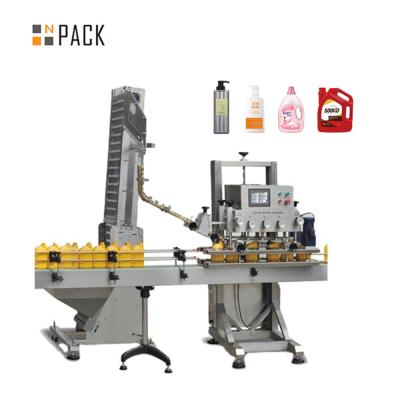 Máquina automática de tampa de parafusos para garrafas de vinho para animais de estimação de 6 rodas