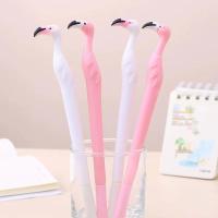 0.5mm Bureau stylo Flamingo Gel encre noire Cartoon mode stylo cadeau neutre