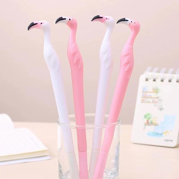 0.5mm オフィス フラミンゴジェルペン 黒インク ファッション漫画中性ギフトペンを