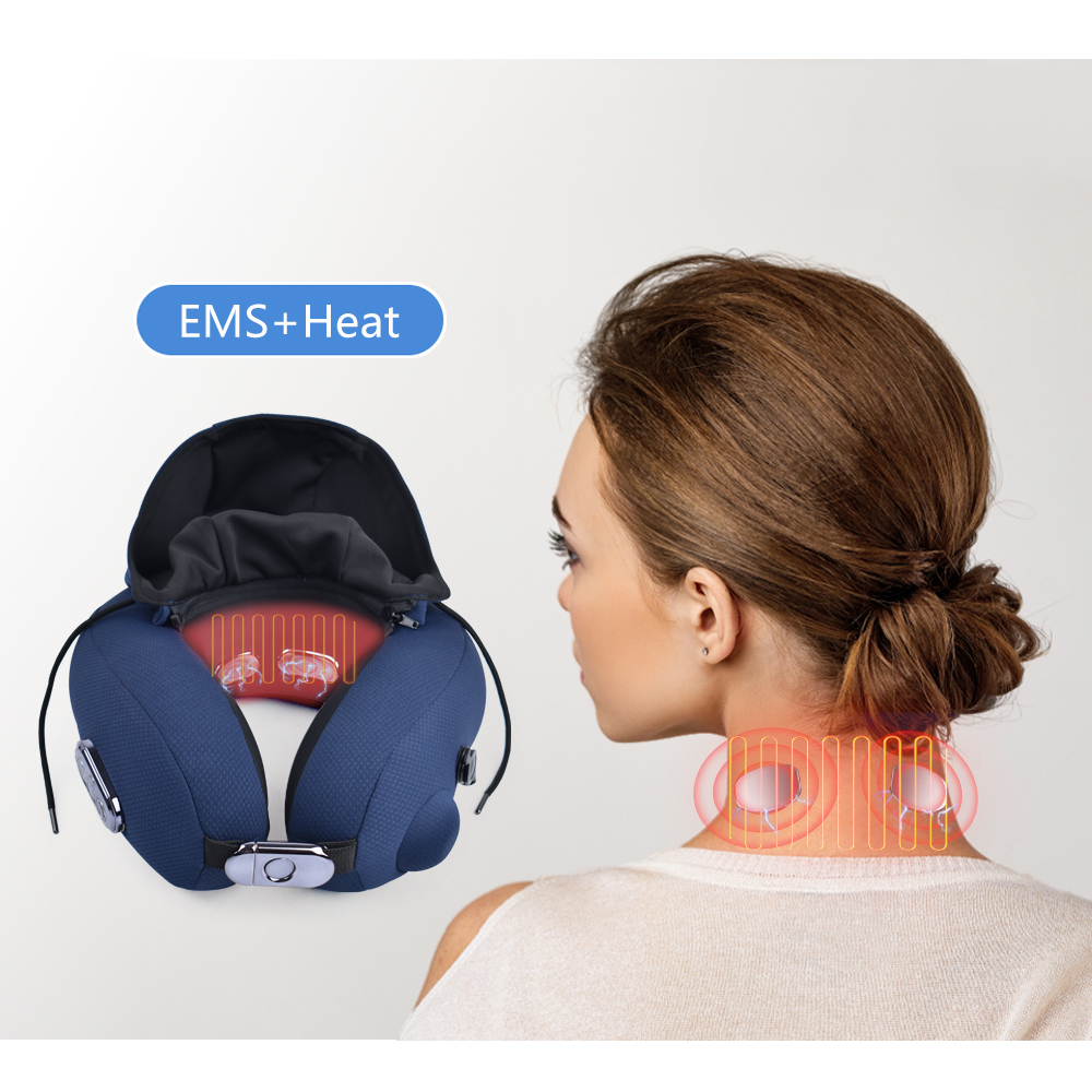 Portable Yoga Style Shoulder Coverage Air Compression Neck  Stretching Thai Neck Massage Pillow