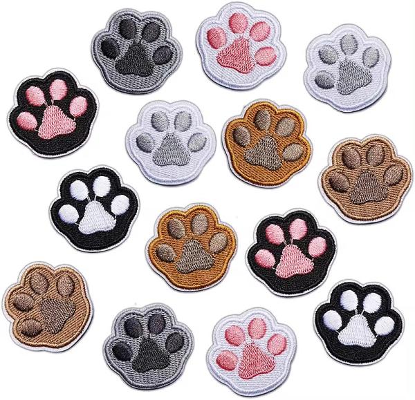 Customized Iron On Embroidery Patches Animal Badges Embroidered Logo Patch