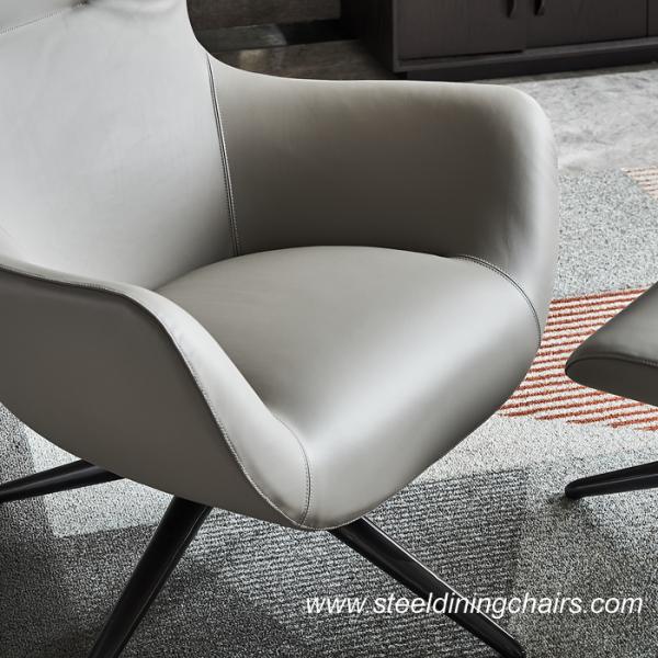 Firberglass Interior Lounge Grey Fabric Upholstered Single Seater Armchair