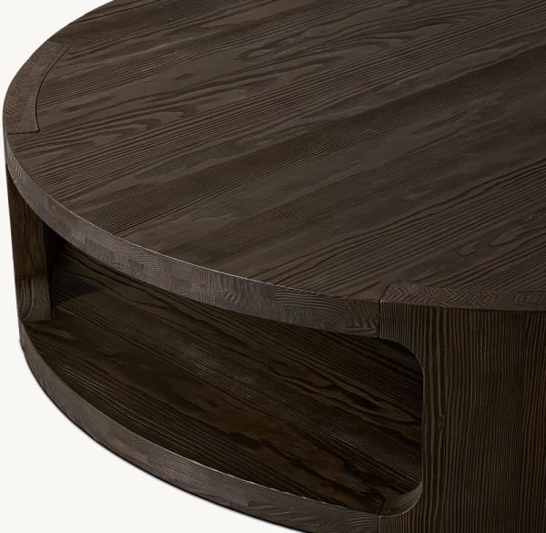 TB-3166 Modern Light Luxury Wood Coffee Table Furniture For Living Room
