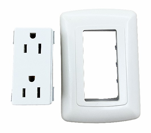 15A White Wall Plates Decorative Electrical Wall Outlet