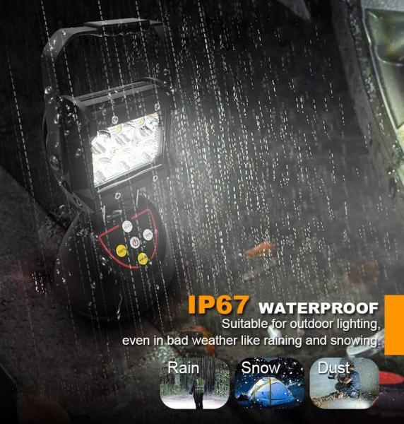 Outdoor Portable Magnetic Work Light 18W Rechargeable Camping Light