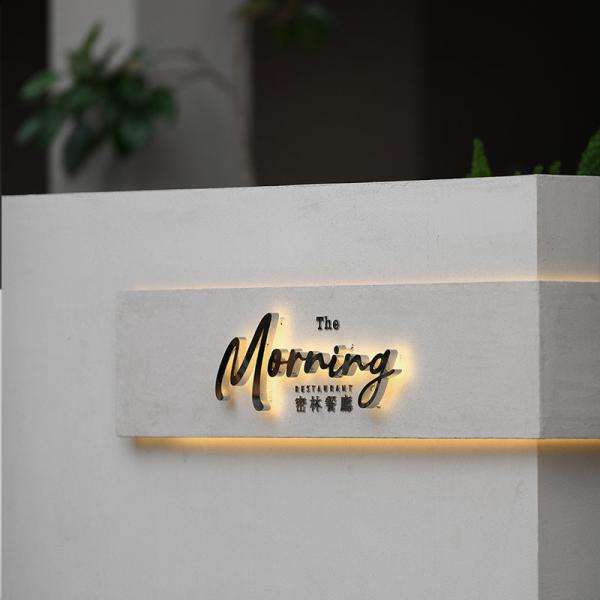3D Mini Crystal Backlit Letters Metal Luminous Letters Outdoor  Indoor Decoration Signboard Light Sign