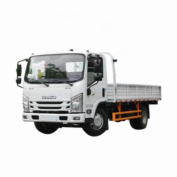 4*2 I s Uzu Train de marchandises à une seule rangée Colonne Camion de marchandises à plateau Transporteur de fret