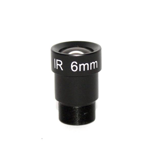 F2.0 Mono Focal Surveillance Camera Lenses  6mm 53 Degrees M12 1/3 And 1/4