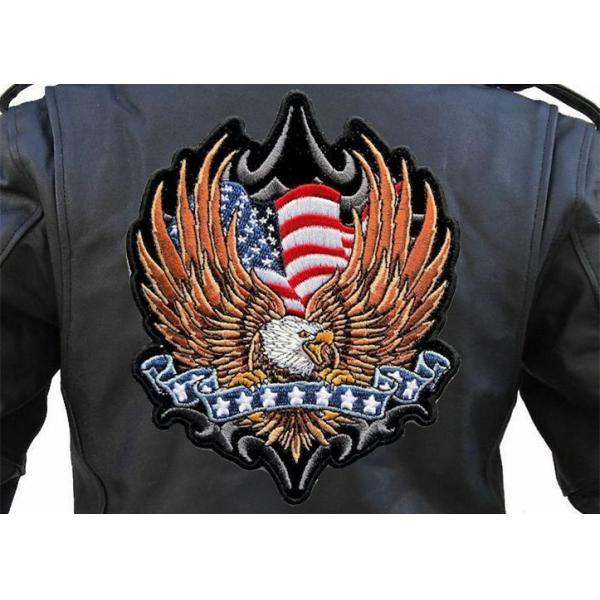 ODM Female Woven Motorcycle Biker Patch Smooth Texture 9 Colors