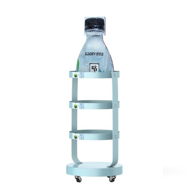 Bottle Shape Bathroom  POP POS Display Stand For Juice Display Rack