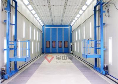 Lift Man In Paint Room Truck Paint Spray Booth With 3D Lifting Platform