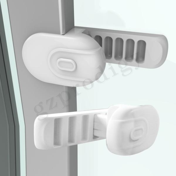 OEM Sturdy Baby Safety Lock ABS Material White Color 156x53x68.5mm