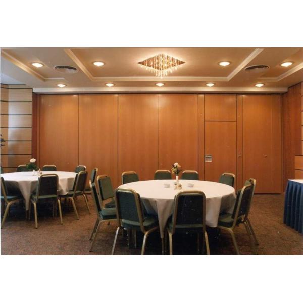 Restaurant Sliding Sound Proof Partitions Leather Painting Finish Partition Wall