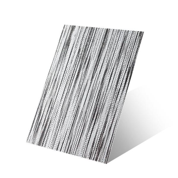Embossed 0.7Mm Stainless Steel Sheet Stripes Texture 2B BA No.4 Decorative Wall Cladding