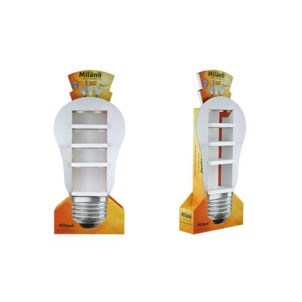 Custom Cardboard Pop Floor Displays for Advertising Retail Shop Lamp Bulb Display
