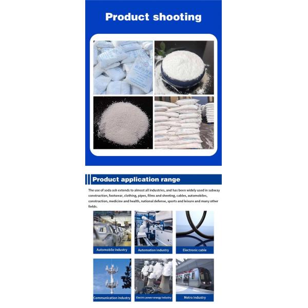 Cinza de sódio de qualidade alimentar em pó branco claro e denso para a indústria do papel