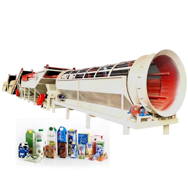 Milk Carton Paper Pulp Recycling Paper Plastic Separator Paper Plastic Separator Separating Machine