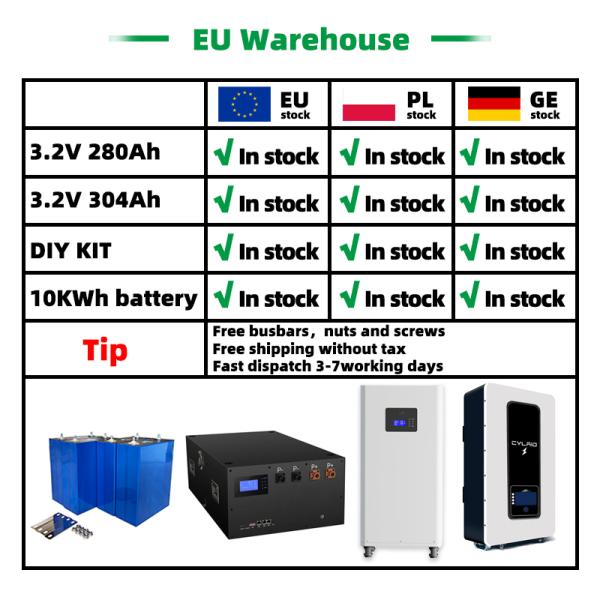 3.2V Lifepo4 280ah Клетки Литий-ионные Призматические Клетки Для фотоэлектрической / домашней системы хранения энергии