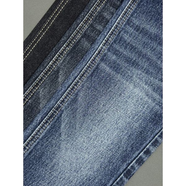 13.3oz Cotton Blend Fabric Breathable Recycled Cotton Denim Blue Grey For Sustainable Jeans And Workwear