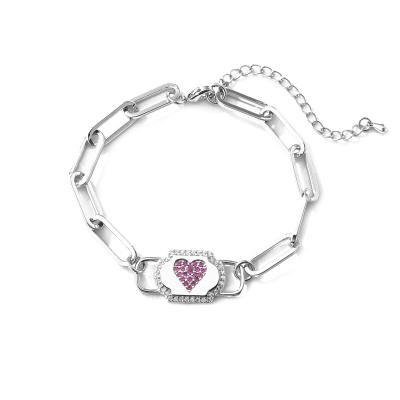 ODM do OEM de Sterling Silver Jewelry Bracelet Charm do zircão 925