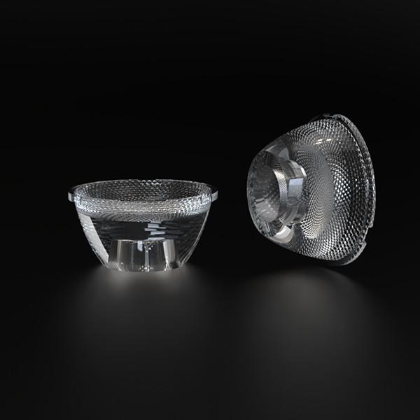 Diamètre 45 mm de mise à niveau de l'hôtel coupe-off Matériau de lentille PC pour la lumière spot VA 24° anti-éblouissement