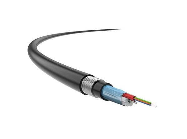 Outdoor Armored Fiber Optic Cable GYTZA Flame Resistance Jacket LSZH Outer Sheath Cable