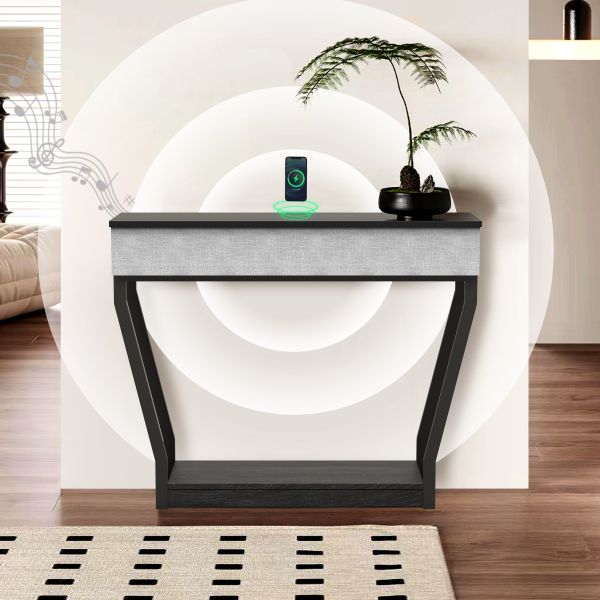 Stable Entrance Cabinet speaker rectangular Hall Entrance Shoe Rack Modern table speaker with bluetooth and wireless charging for door gate